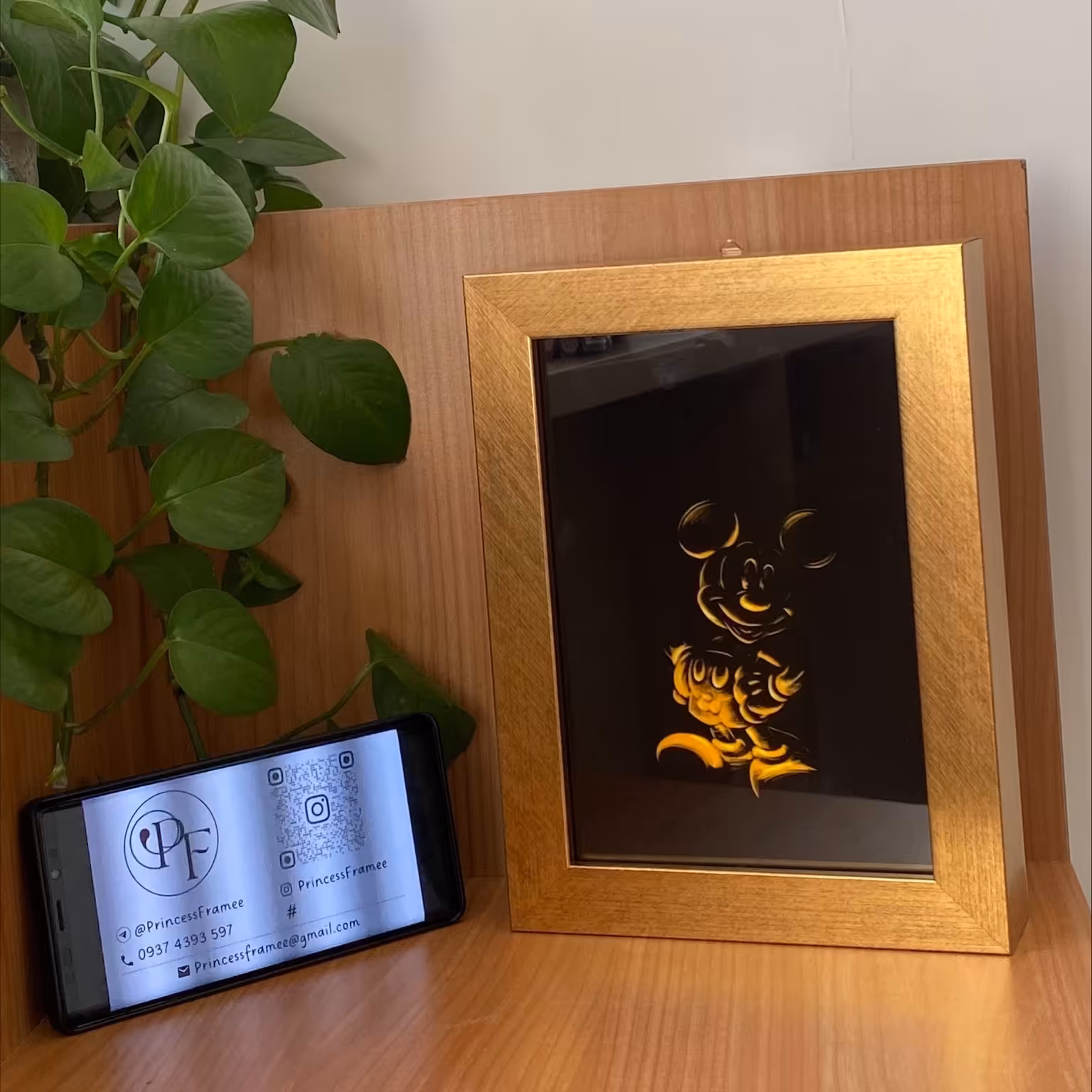 تابلو نوری(بکلیت) پرنسس طرح میکی