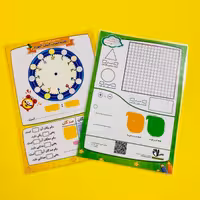 تخته حساب آسان آموز دوم دبستان لمینت شده و قابلیت استفاده وایت بردی نشر سلام