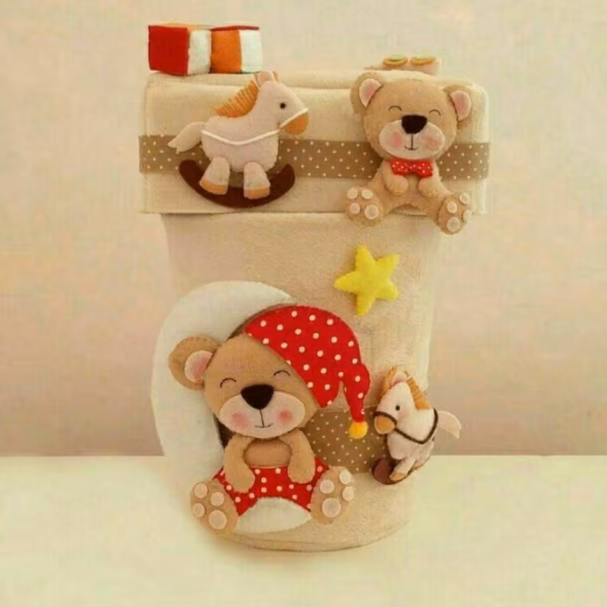 سطل و جا دستمالی خرسی