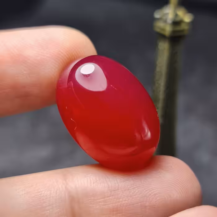  نگین سنگ عقیق خوش رنگ اصل معدنی
کد  28215