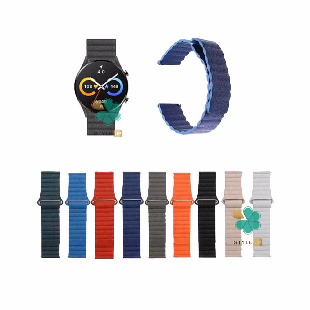 بند چرمی ساعت شیائومی Xiaomi IMILAB W12 مدل Leather Loop