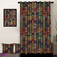 پرده رنس (Rence) مدل S1-41075 به همراه تابلو و کوسن