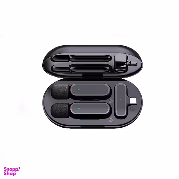 میکروفن یقه ای بی سیم تایپ سی مدل K61 Dual Lightning