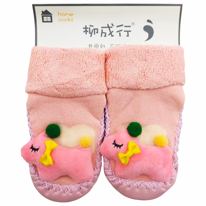 جوراب بچگانه عروسکی طرح پونی سایز 6-12 ماه