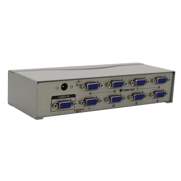 اسپلیتر VGA هشت پورت کی نت پلاس 250 مگاهرتز