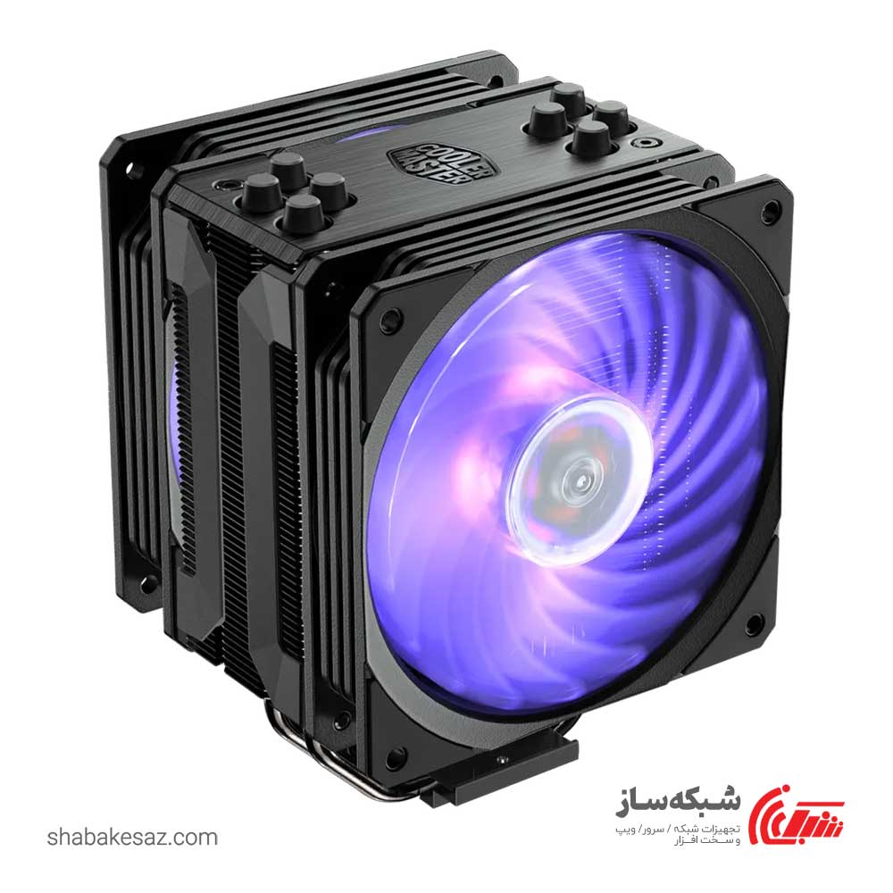 قیمت و خرید خنک کننده پردازنده کولر مستر COOLER MASTER HYPER 212 RGB BLACK - شبکه ساز