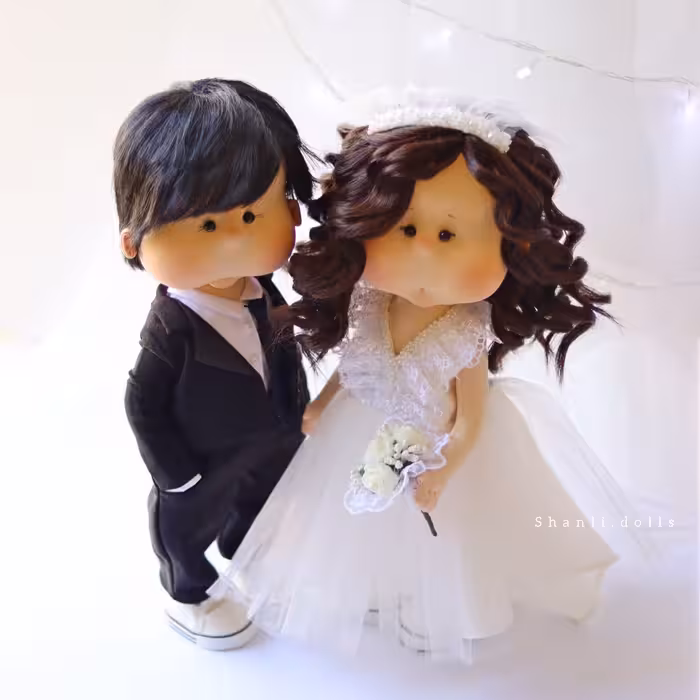 عروسک روسی عروس و داماد 