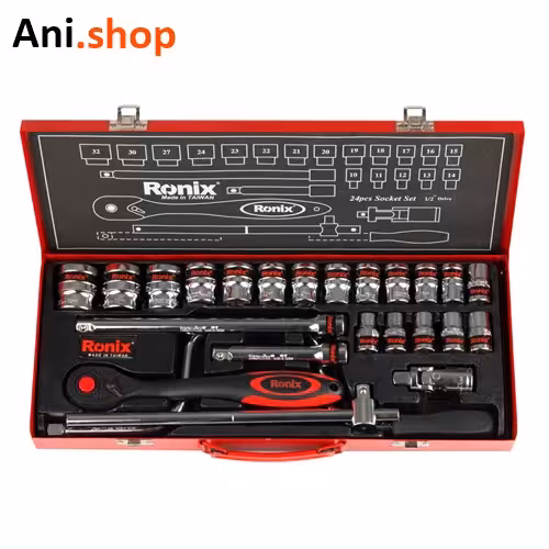 جعبه بکس 24 پارچه 1/2 اینچ تایوانی کد RH-2624