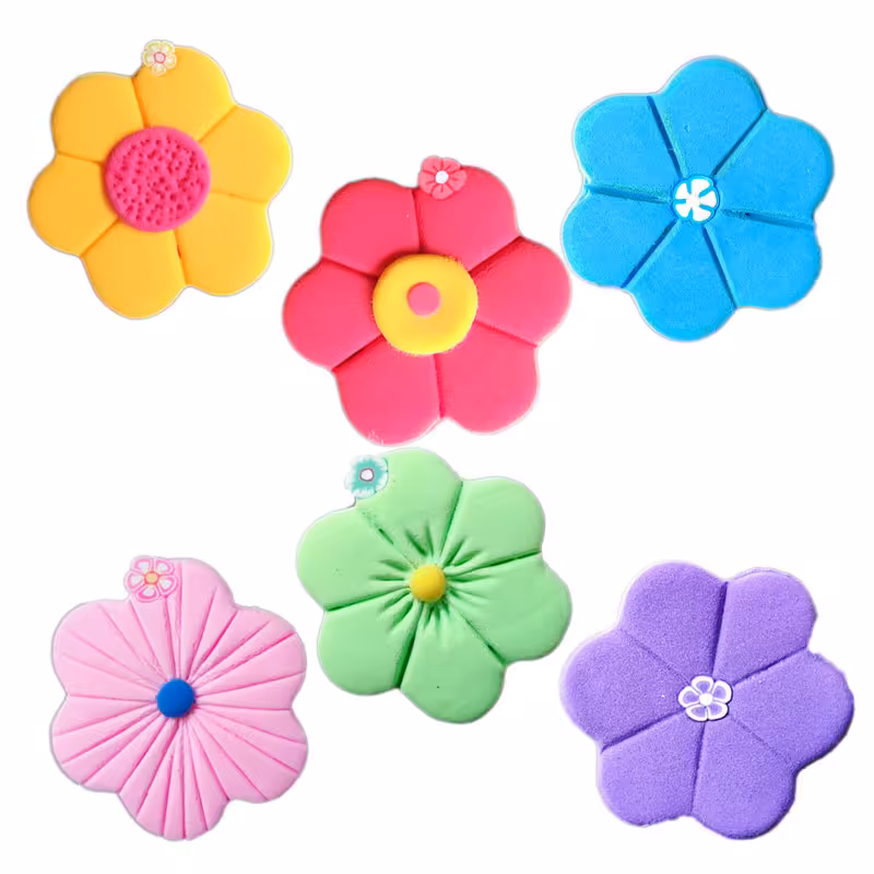 مگنت طرح گل های بهاری کد MK19 مجموعه 6 عددی