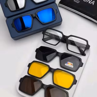 عینک طبی مگنتی 5 کاوردار کد 2336