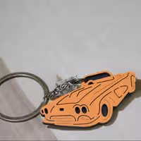 جاکلیدی چوبی دولایه طرح وسایل نقلیه کد 02