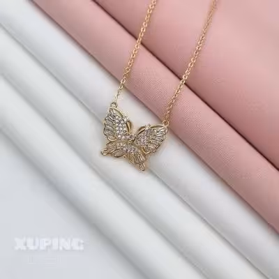 گردنبند زنانه برند ژوپینگ مدل پروانه کد NH126