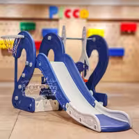 تاب و سرسره ایکی آبی با حلقه بسکتبال کد PS5143