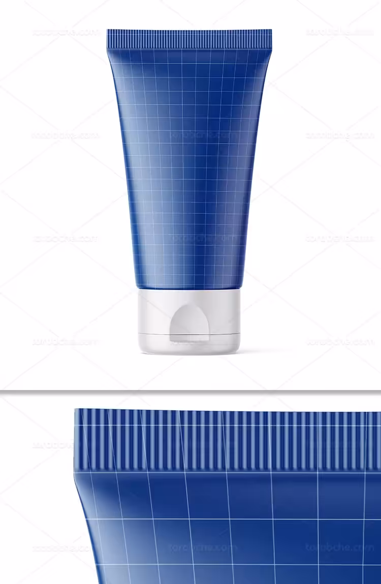 موکاپ تیوپی ژل موی سر | گرافیک با طعم تربچه