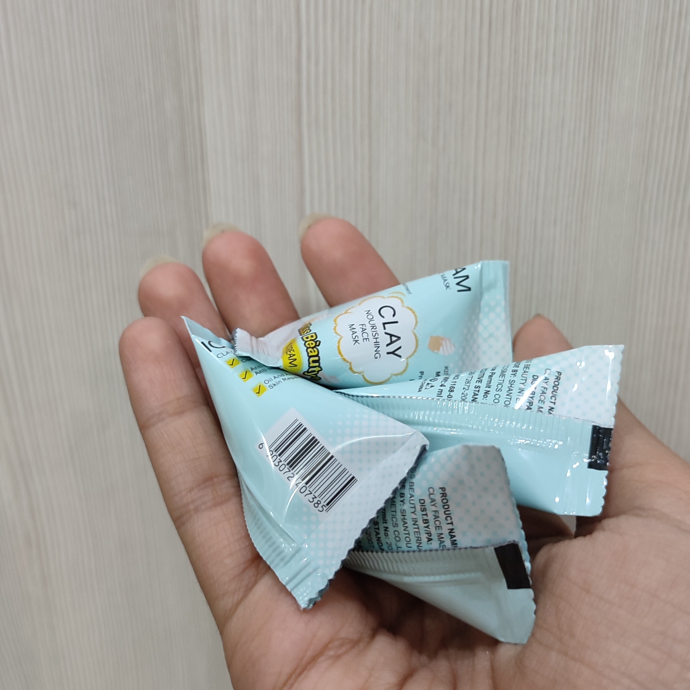 ماسک ساشه ای خاک رس