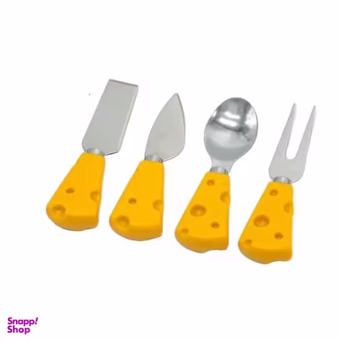 ست کارد صبحانه خوری مدل پنیری مجموعه 4 عددی
