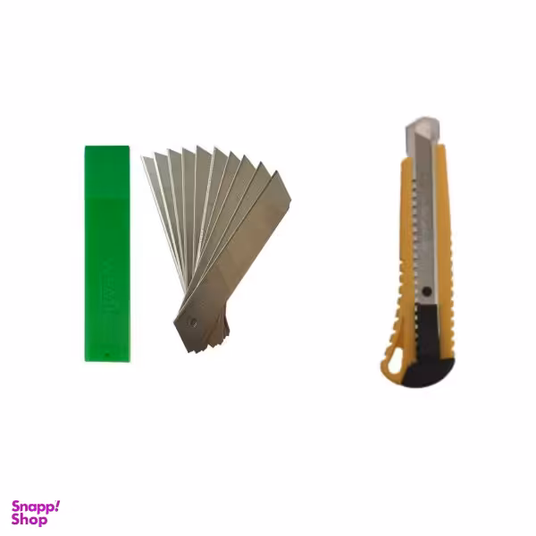 کاتر شیااومین مدل mm18 به همراه تیغ کاتر بسته ده عددی