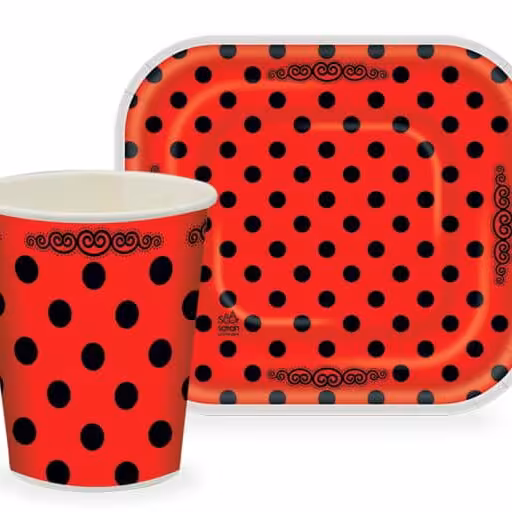 پیش دستی لیوان تولدی ست 40 عددی