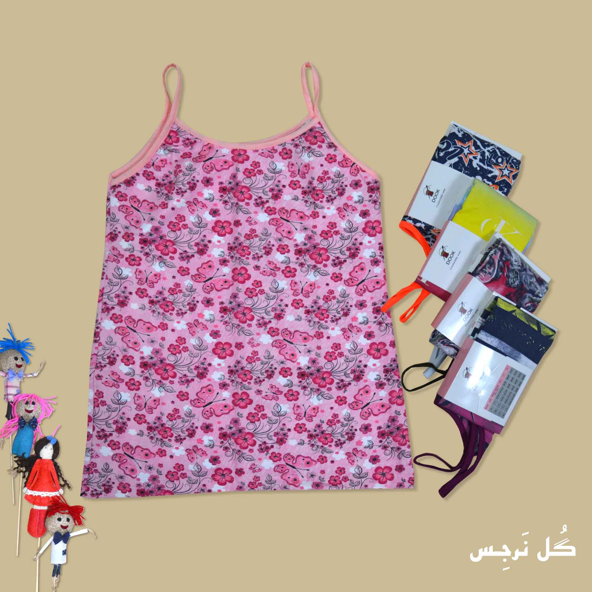 تاپ بندی زنانه طرحدار سایز 42 تا 46 جنس ویسکوز