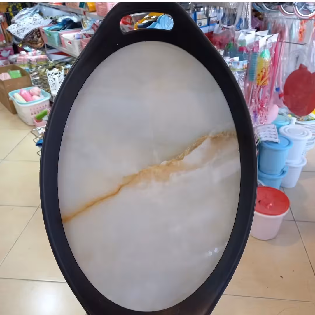 سینی بیضی طرح سنگ در پلاسکو دهقان 