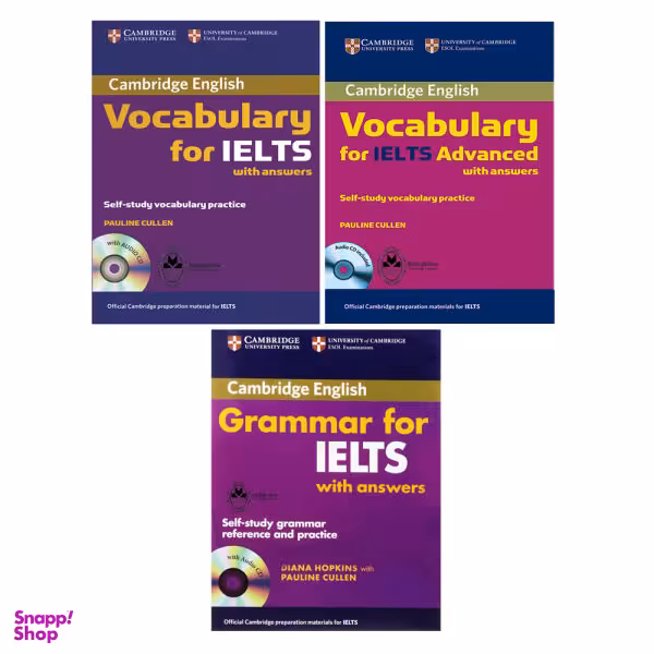 کتاب Grammar And Vocabulary For IELTS اثر Diana Hopkins And Pauline Cullen انتشارات اشتیاق نور 3 جلدی
