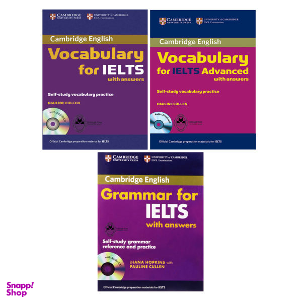 کتاب Grammar And Vocabulary For IELTS اثر Diana Hopkins And Pauline Cullen انتشارات اشتیاق نور 3 جلدی