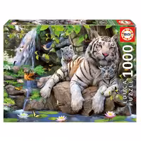پازل 1000 تکه ادوکا مدل  BENGAL WHITE TIGERS