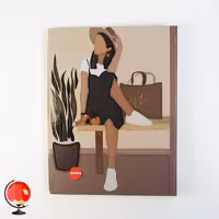 دفتر کلاسوری 100 برگ قفل فلزی طرح جوان آپادانا