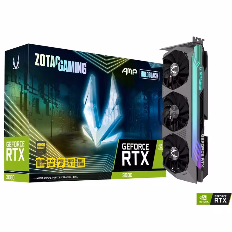 کارت گرافیک زوتاک RTX 3080 AMP Holo 10GB