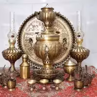 ست24تکه سماورذغالی6لیتر ب همراه مهر  با کیفیت عالی 