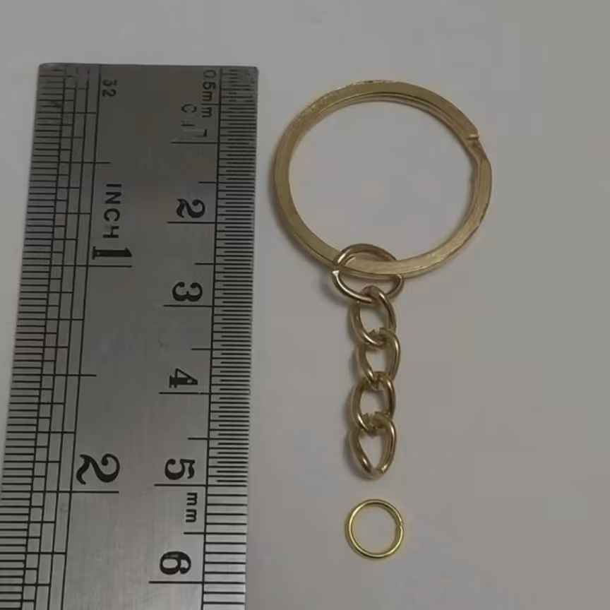 بسته 5 عددی جاکلیدی طلایی همراه حلقه اتصال کوچیک