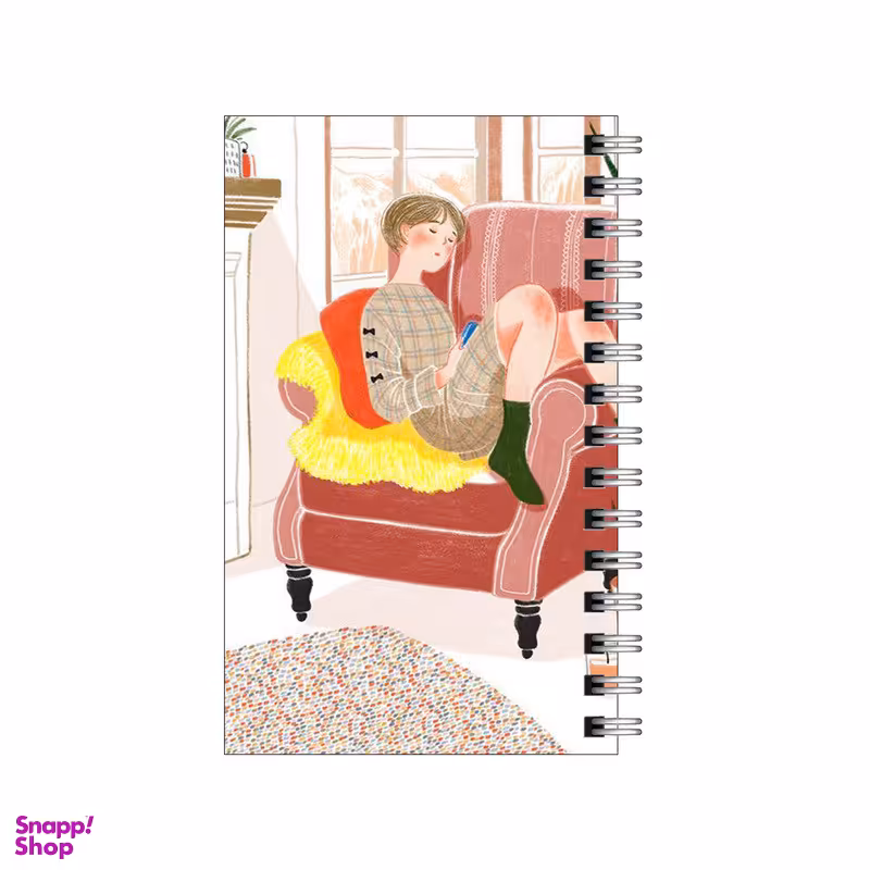 دفتر یادداشت 60 برگ To Do List طرح دختر کتابخوان کد 6031157