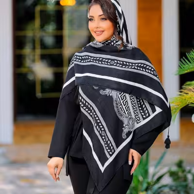 روسری نخی قواره دار