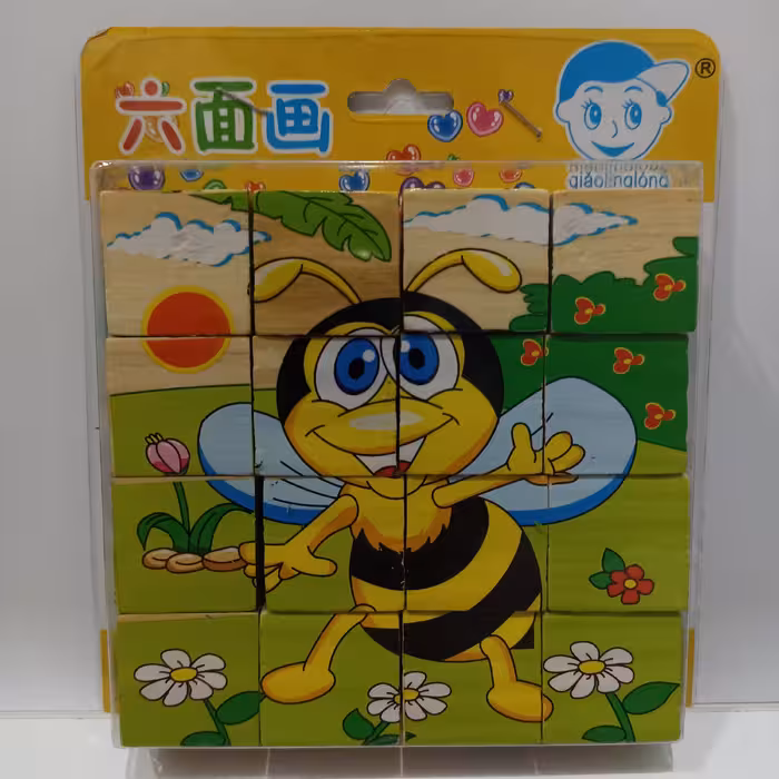 پازل 6وجهی طرح زنبور