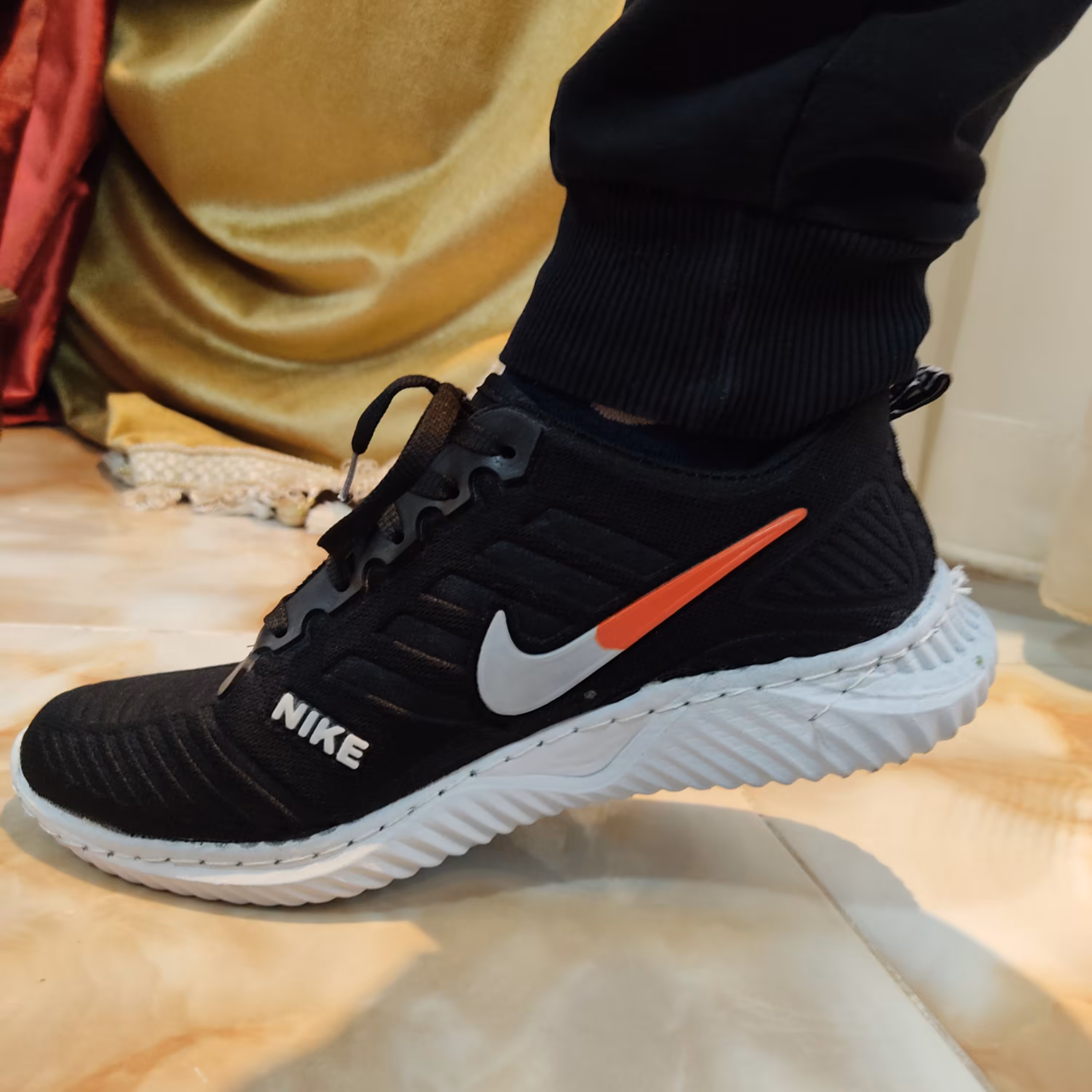 کفش مردانه مشکی مدل نایک اسپرت طرح اورجینال