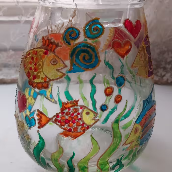 ویترای روی شیشه وبلور