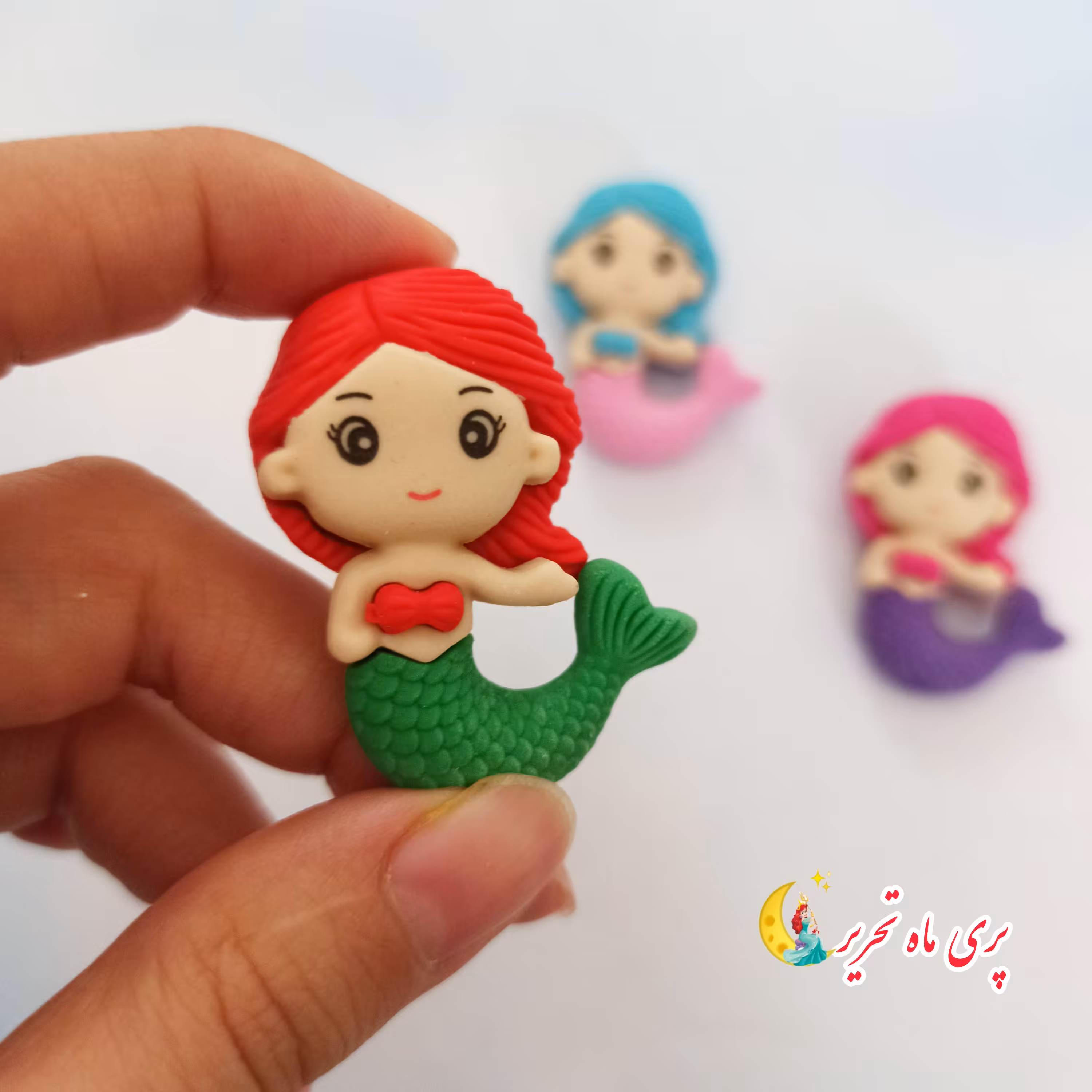 پاکن پری دریایی. موجود درسه رنگ. کیفیت عالی. طول پاکن 4سانت. ارسال سریع. بسته بندی شیک. اشانتیون