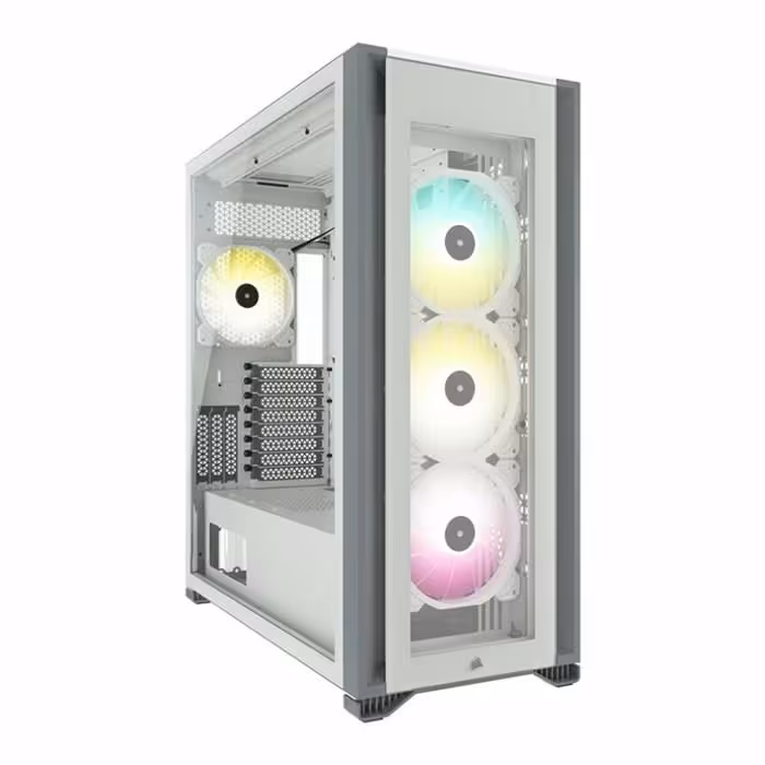 کیس کامپیوتر کورسیر مدل iCUE 7000X RGB WH