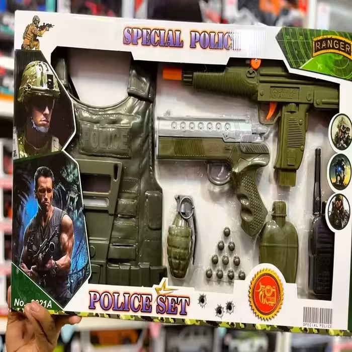 اسباب بازی ست یوزی و کلت جلیقه دار اسپادان