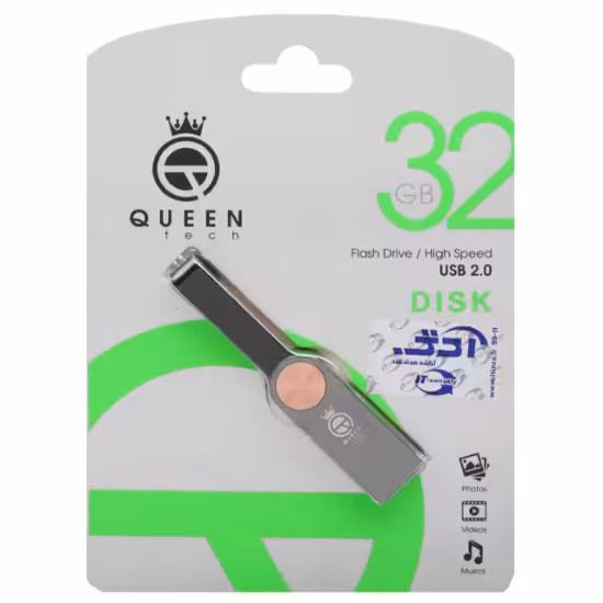 فلش مموری کوئین تک مدل DISK USB2.0 ظرفیت 32 گیگابایت