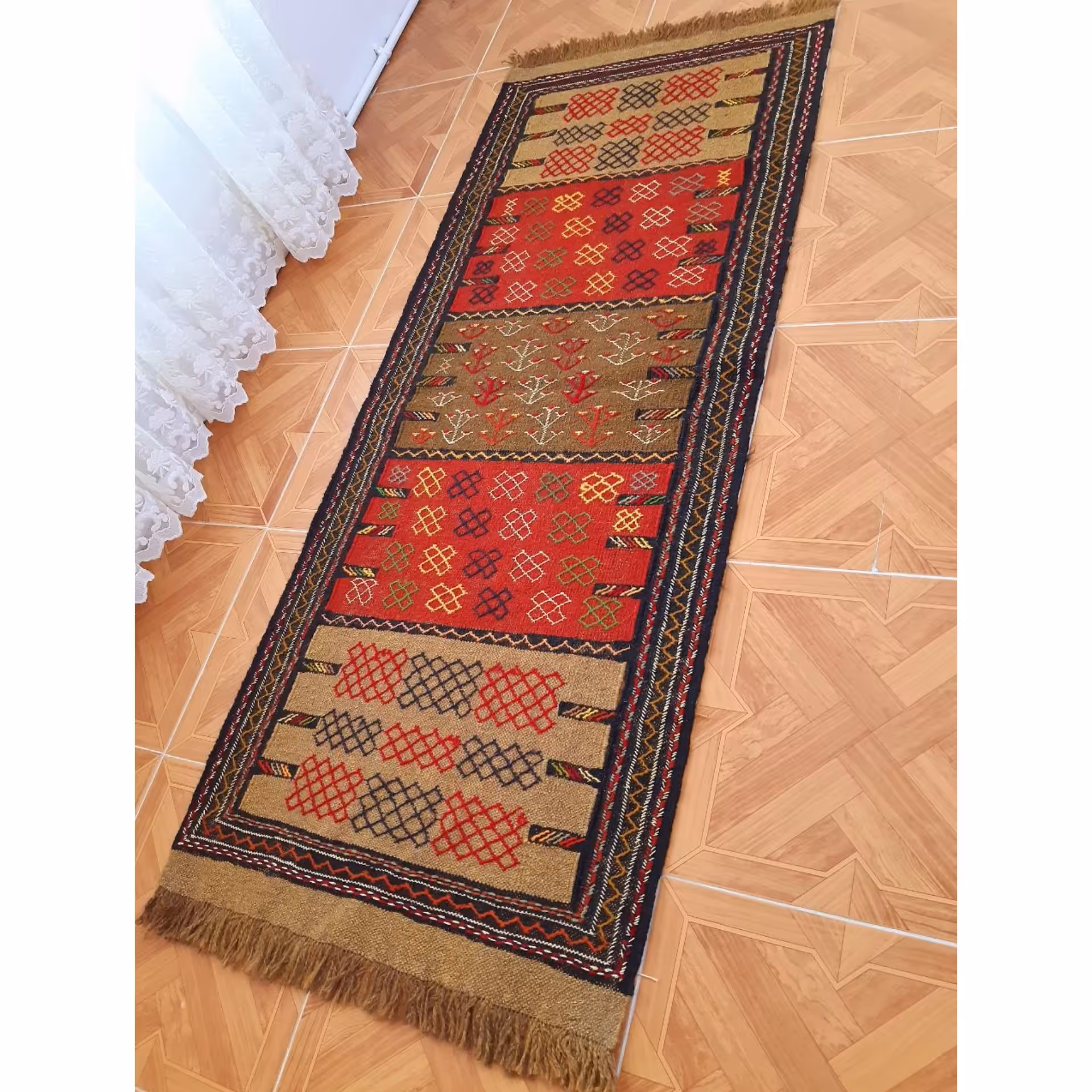 گلیم کردی دستبافت شورشده دوگره-19