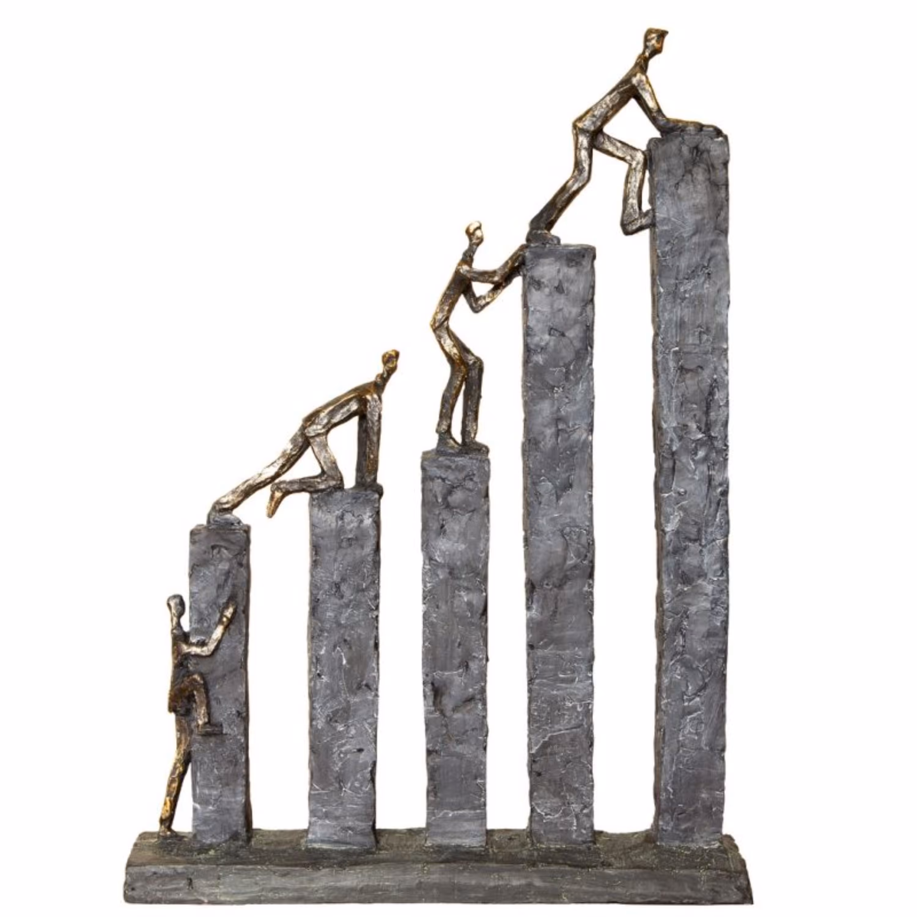 مجسمه پله ترقی رنگ نقره ای