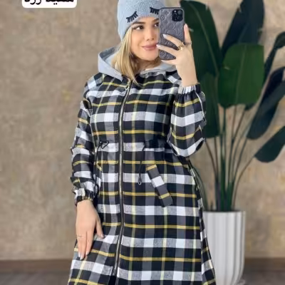 مانتو اسپرت زنانه پشمی مدل زیپی