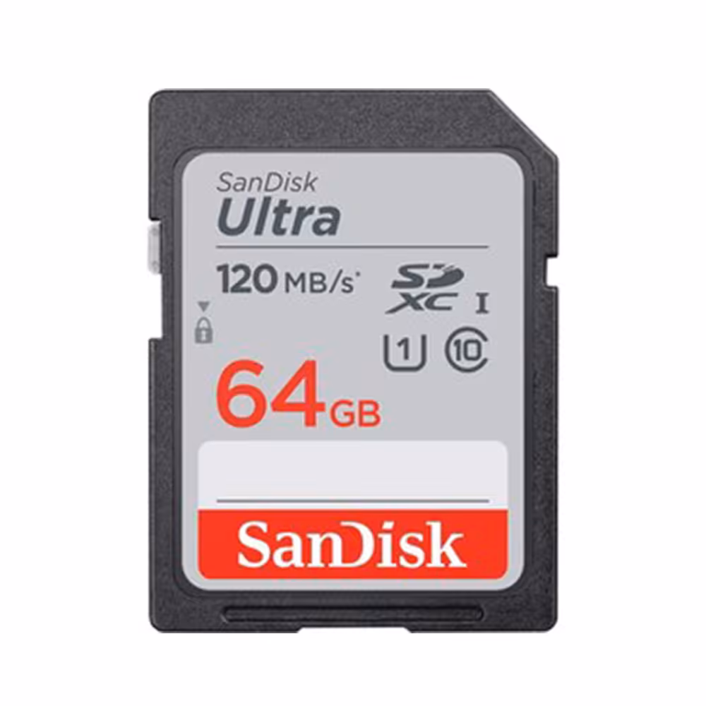 کارت حافظه سندیسک مدل Sandisk ultra sdxc uhs-i card 64GB 120MB