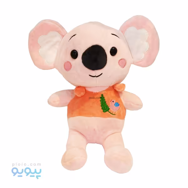 عروسک کوآلا صورتی لباس گنجشکی