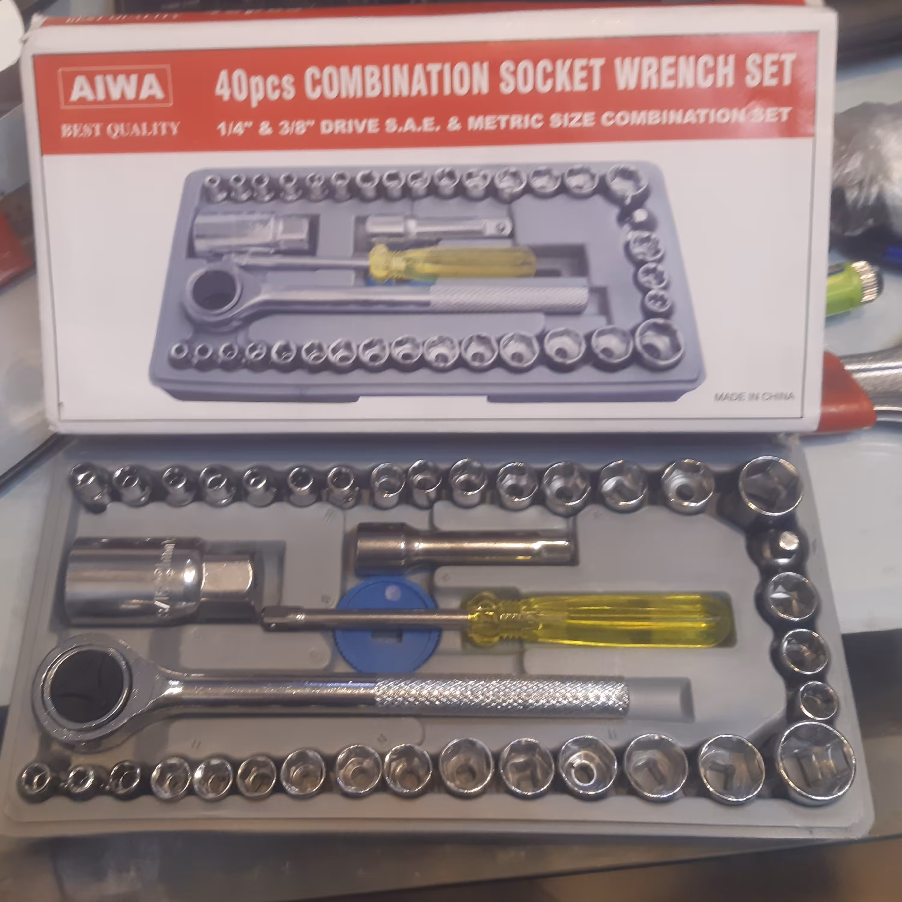 مجموعه40عددی اچار بکس جعبه اچاربکس قیمت مناسب