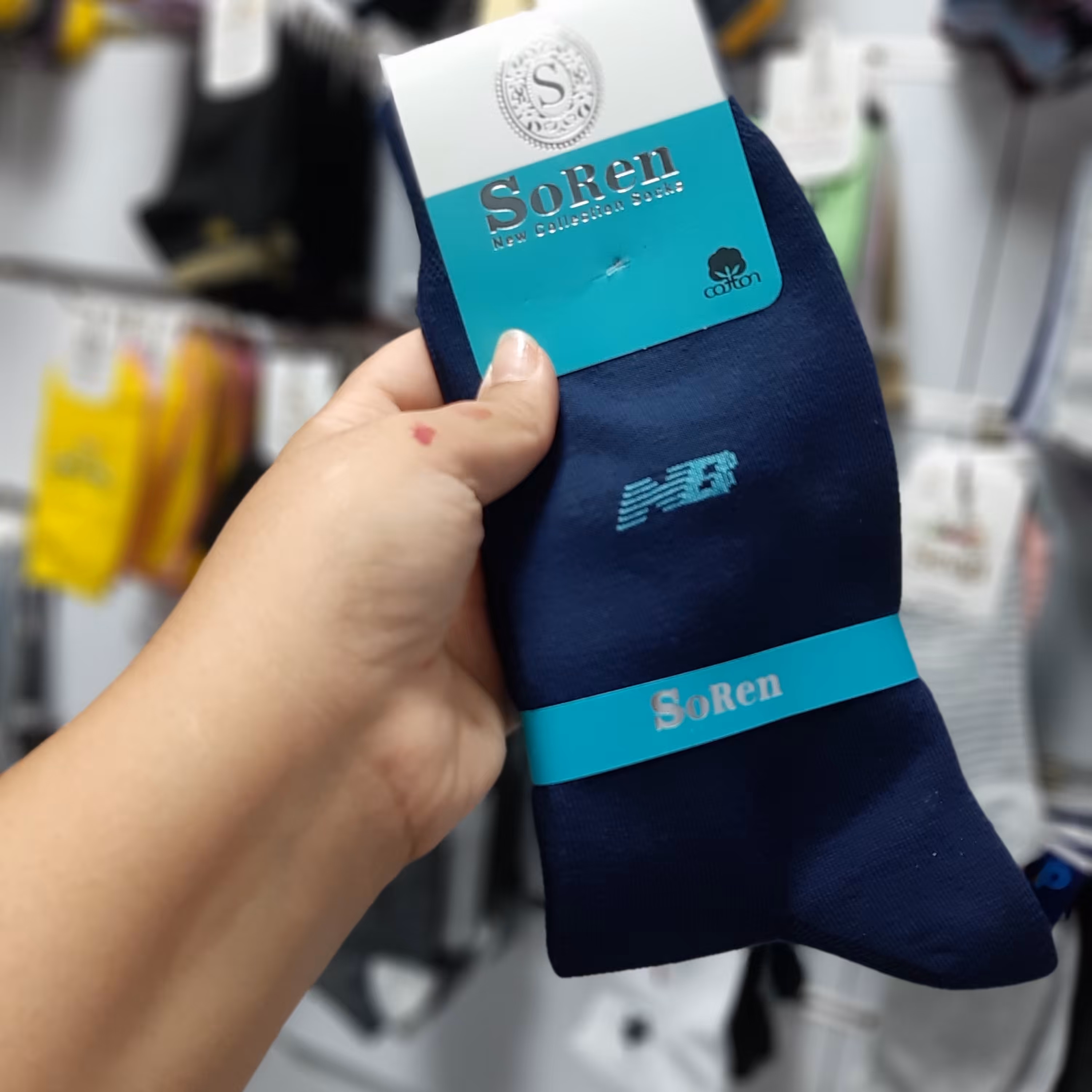 جوراب کامپیوتری نخ پنبه هندی(عمده)