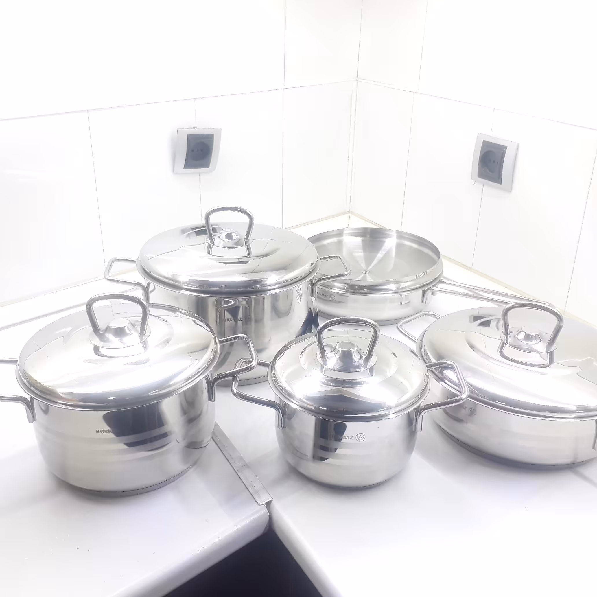 سرویس قابلمه استیل کرکماز ترکیه مدل 1988 با ارسال رایگان