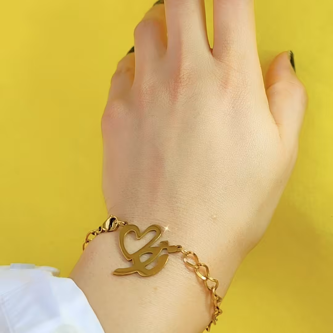 دستبند تو درقلب منی استیل و با کیفیت