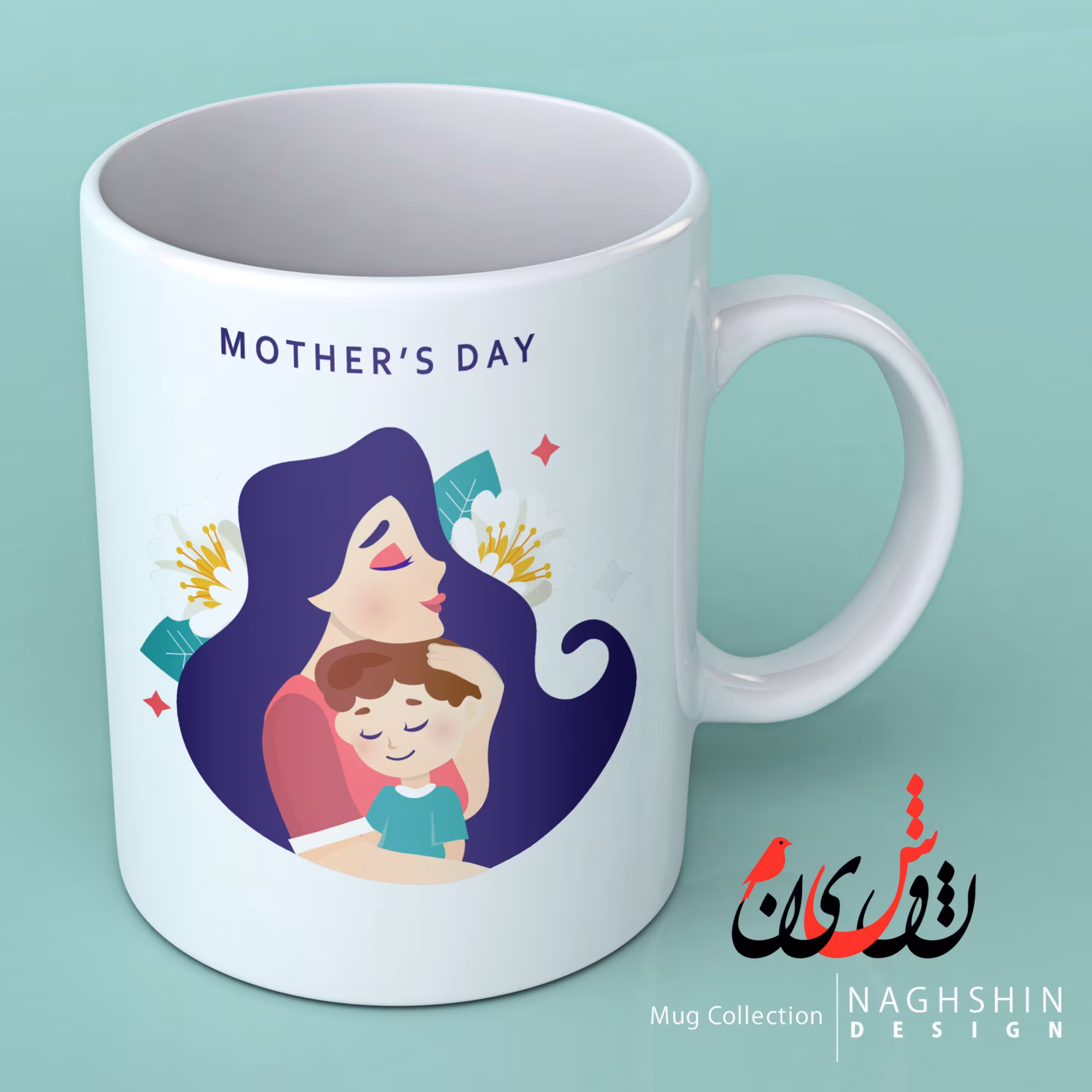 ماگ سرامیکی طرح روز مادر 3